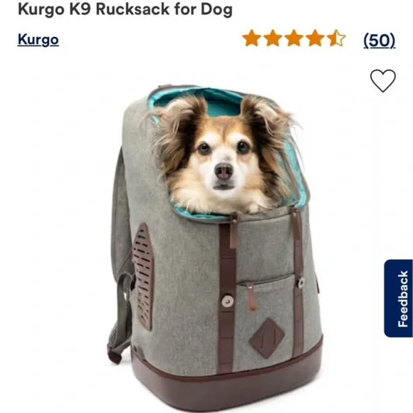 Gray and Brown Pet Carrier Backpack - Picture 2 of 11